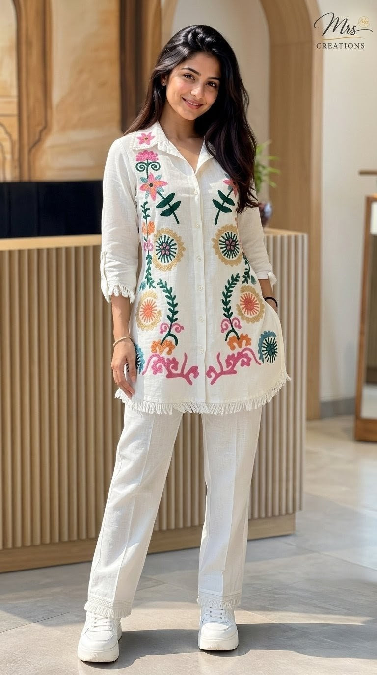Pant kurti co-ord set full outfit view - Mrs Creations