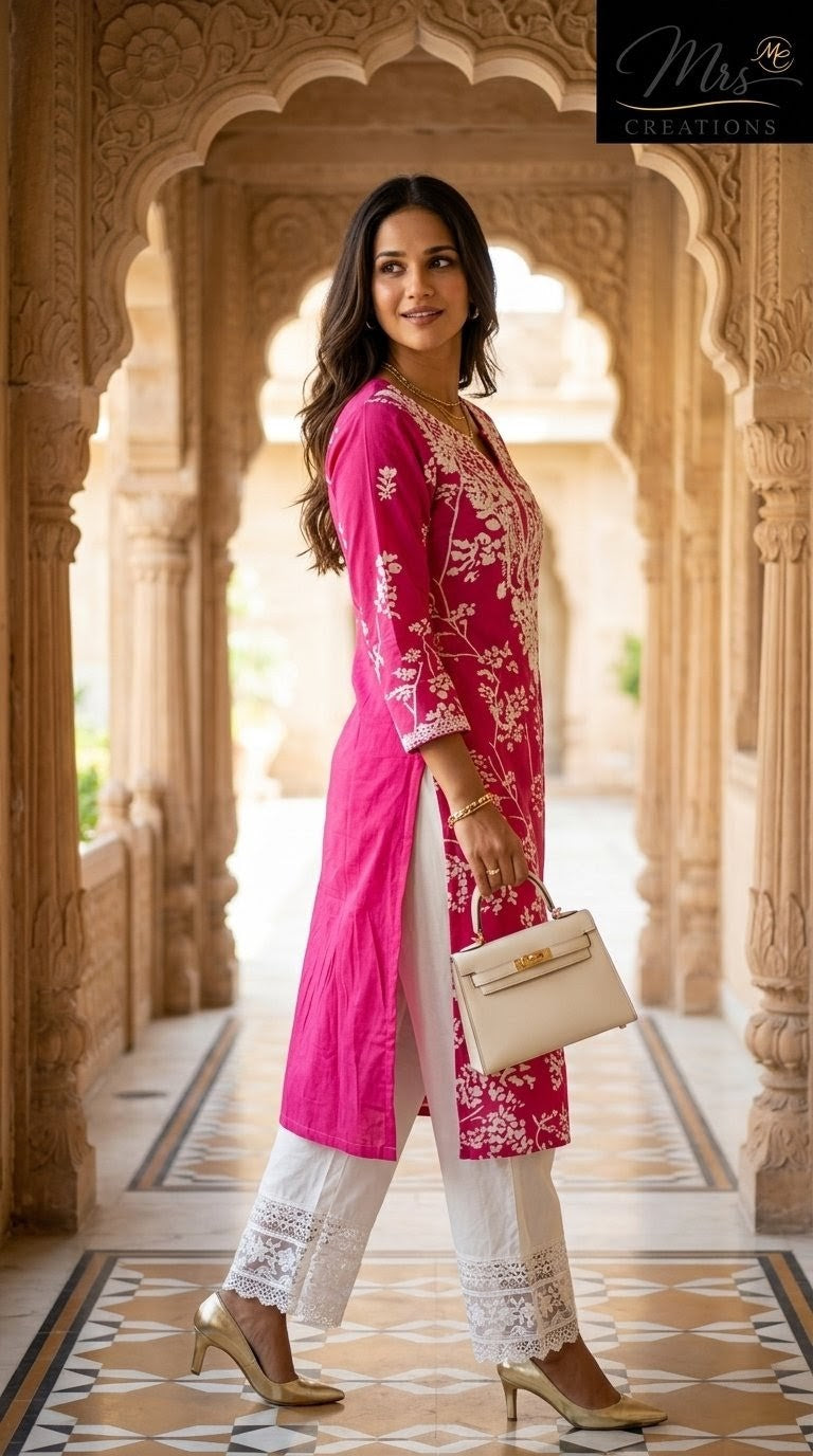 Pant kurti set styled look - Mrs Creations