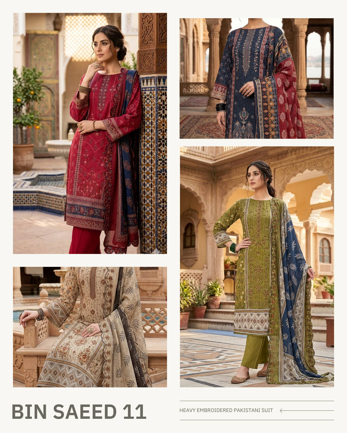 Bin Saeed 11 - Pakistani Designer Unstitched Suits