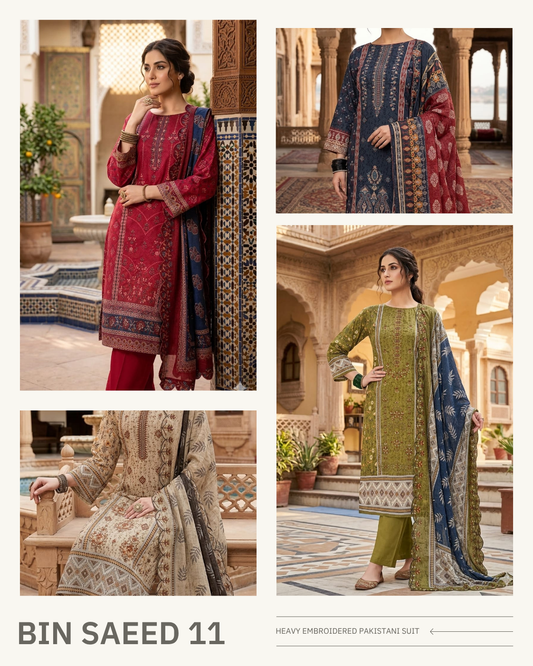 Bin Saeed 11 - Pakistani Designer Unstitched Suits